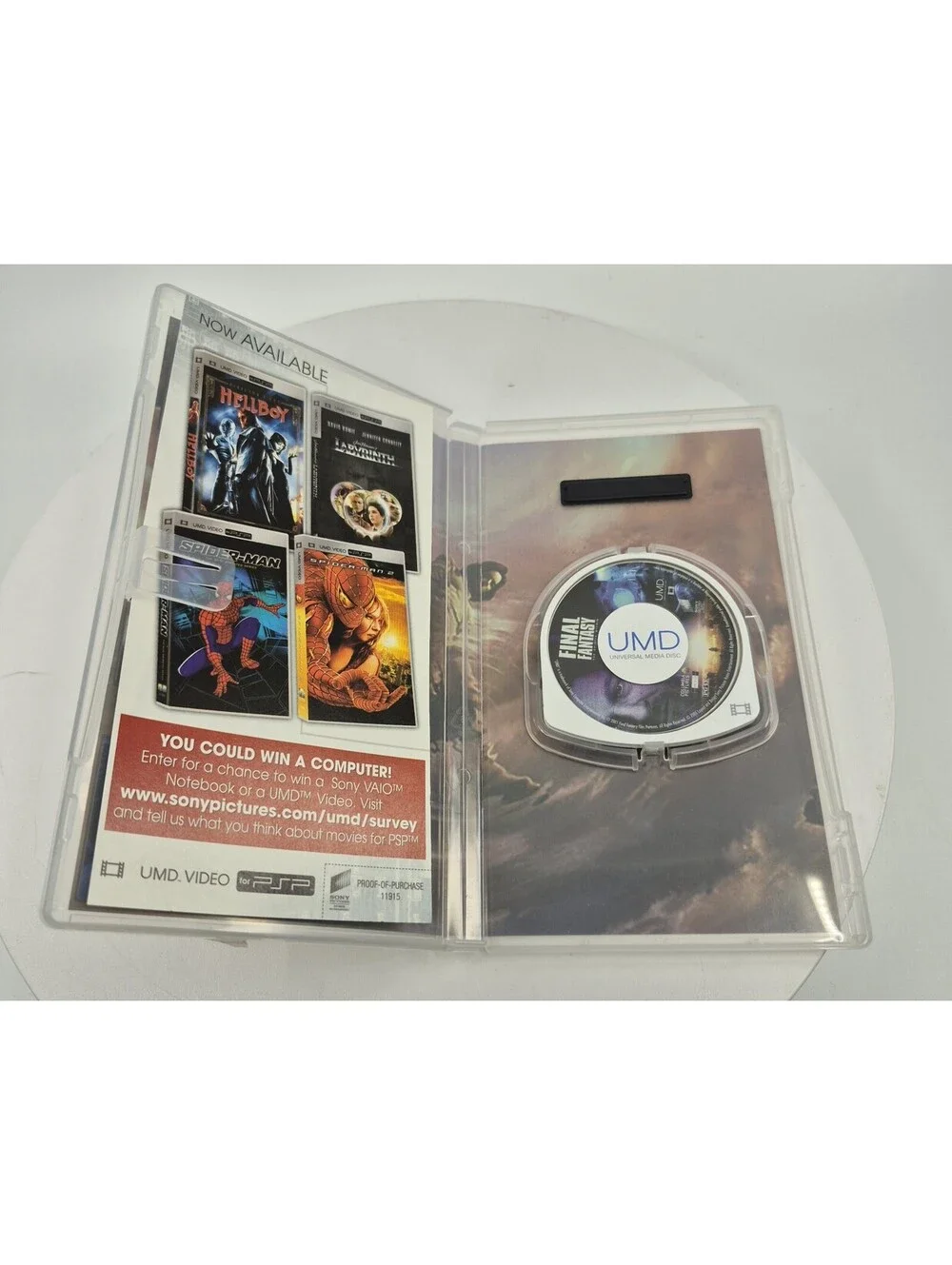 Final Fantasy: The Spirits Within (UMD-Movie, 2005) Tested PSP Movie Tested